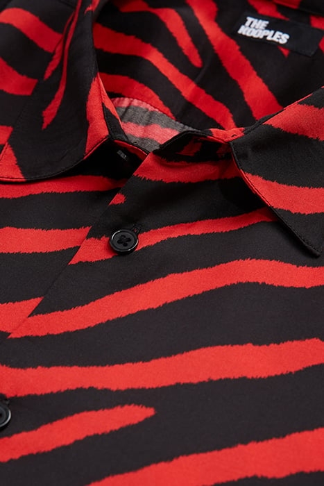 CHEMISE PYJAMA PRINT ZEBRA BLACK - RED 2