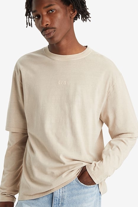 LS LONG-SLEEVED T-SHIRT BEIGE 4