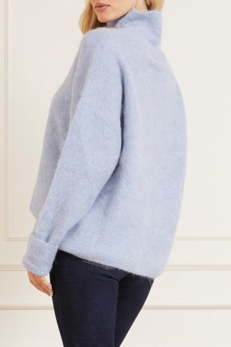 TANYA PULLOVER SWEAT DUST LIGHT BLUE KNITTED SWEATER MULT 2