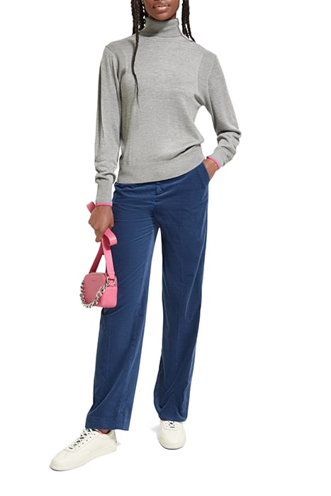 ROLL NECK PULLOVER MID GREY MELANGE 3