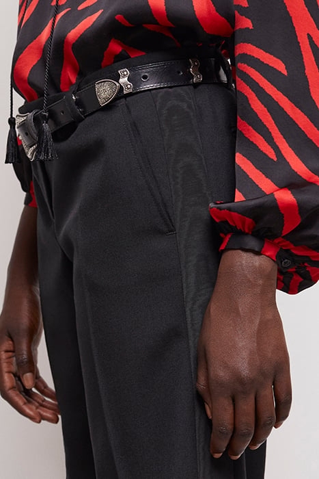 PANTALON COSTUME FIT TISSU MOIRE COTE BLACK 5
