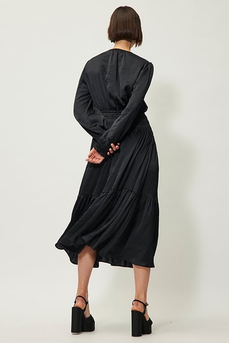 FLOUNCE DRESS BLACK 2