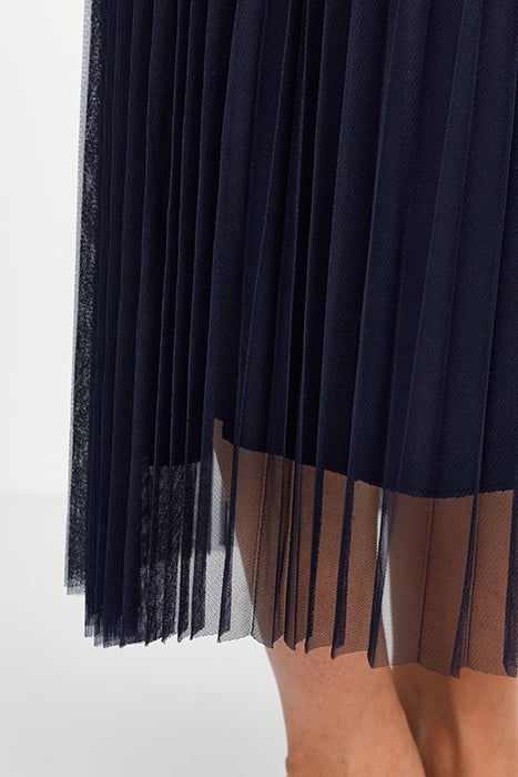 TULLE PLISSEE SKIRT MIDNIGHT BLUE 4