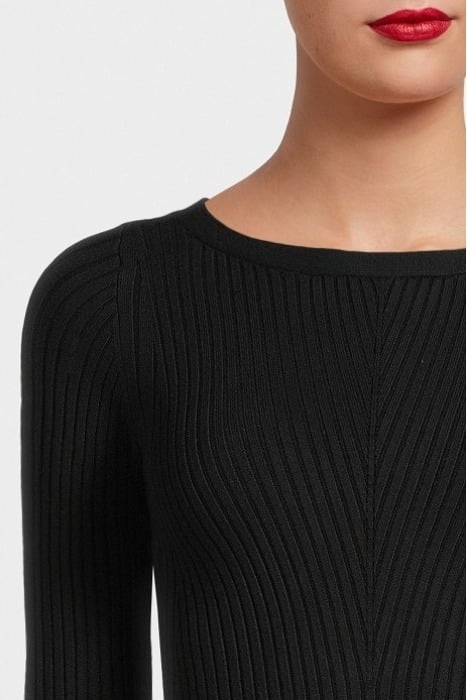 MARCIANO BY GUESS ALICE LS BOAT NECK S JET BLACK A996 4