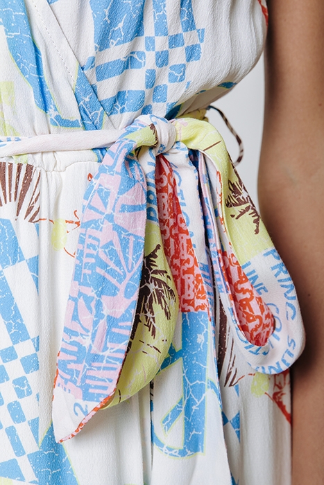 ELVA PATCHWORK MAXI DRESS MULTICOLOR 6