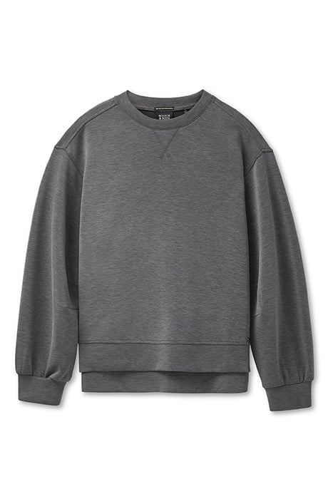 MODAL SCUBA TOP CHARCOAL HEATHER 3