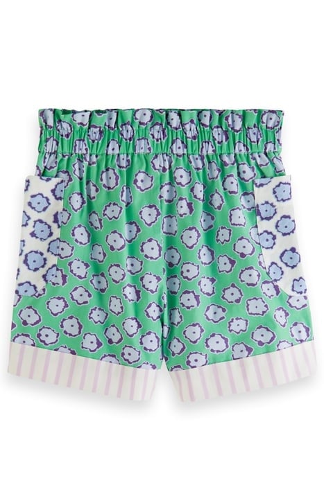 GIRLS MIXED ALL-OVER PRINTED WIDE-LEG SHORTS POPPY FIELD PAT 5