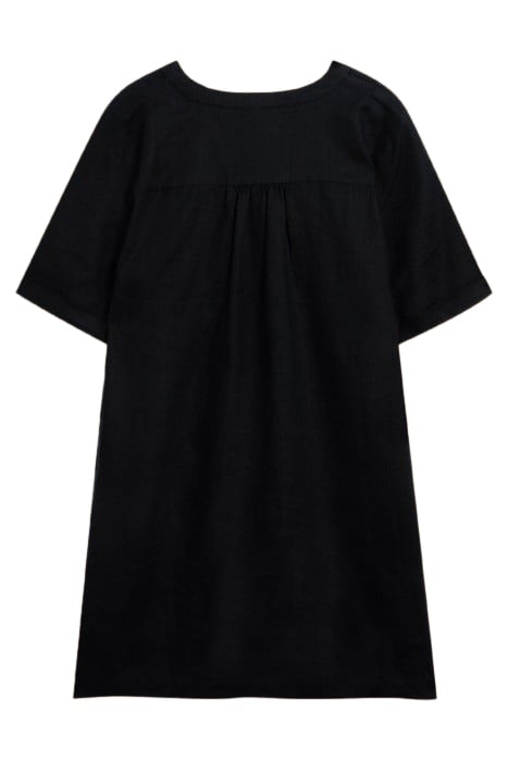 LINA LINEN TUNIC PURE BLACK 4
