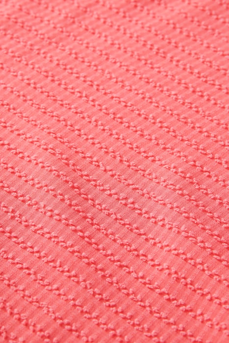 HIGH NECK TOP WITH SMOCKING DETAILS IN CLIP JAQUARD QUALITY 3