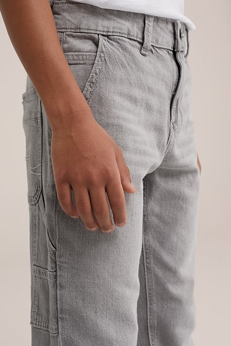 5-POCKET MID WAIST LIGHT GREY 5