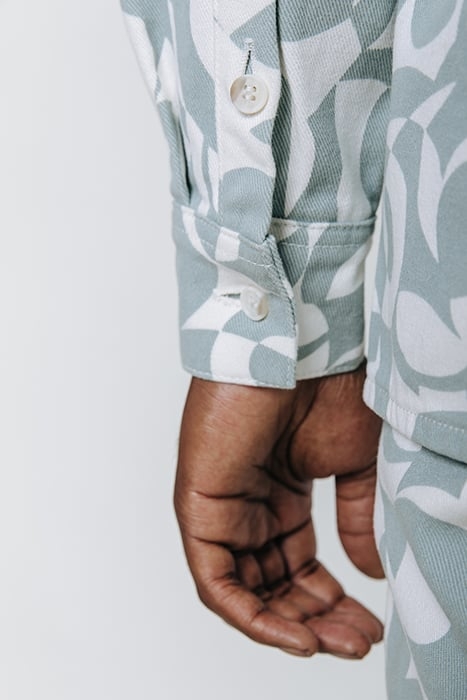 PARKER SWIRL SHIRT GREY BLUE 5