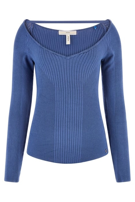 GUESS ECO LS LENA SWEATHEART S NORDIC SEA 4