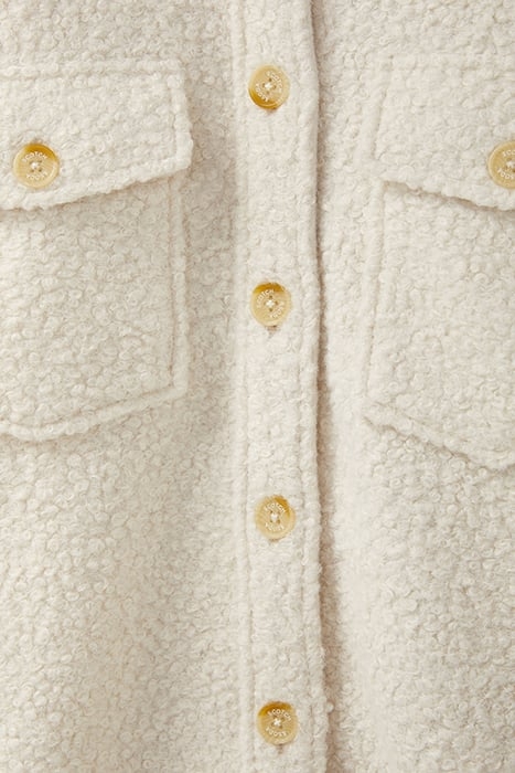 KNIT BOUCLE SHACKET EGGNOG 6