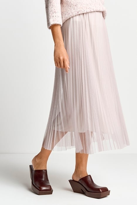 TULLE PLISSEE SKIRT CLOUDY GREY 3