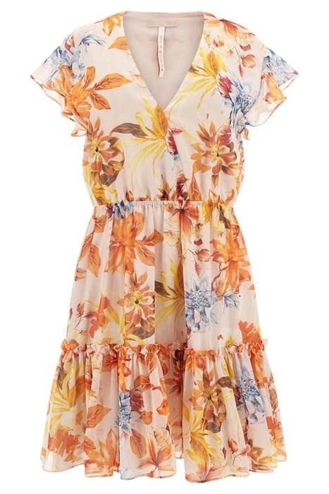 GUESS ECO ROSA DRESS SUNSET GARDEN 4