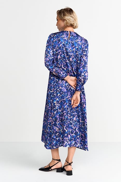 PRINTED MIDI DRESS MIDNIGHT BLUE 3