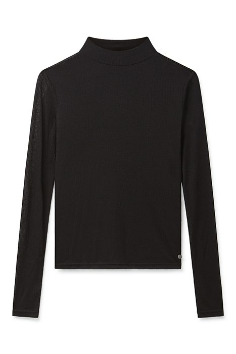 SHEER MOCKNECK BLACK 3