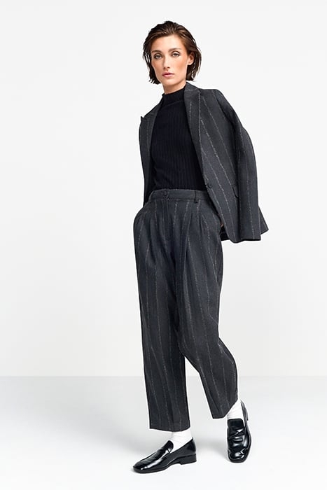 TURTLE NECK RIB KNIT BLACK 4