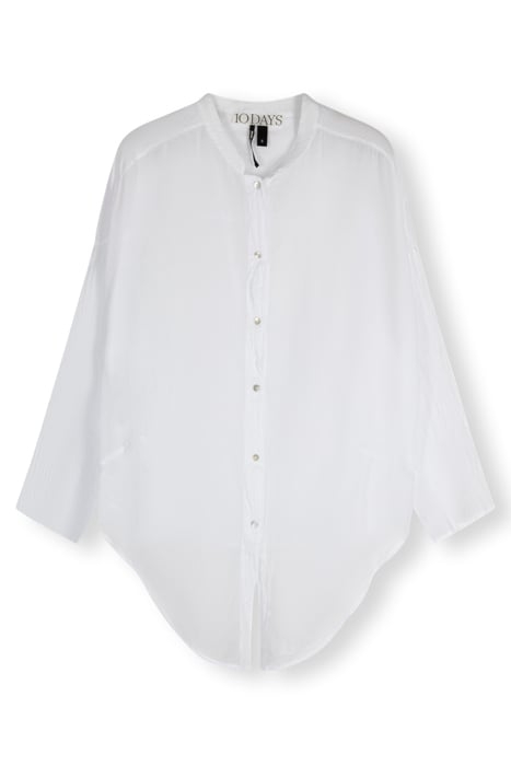 CROPPED KNOT BLOUSE WHITE 3