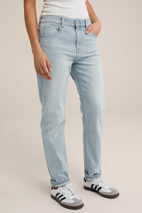 5-POCKET MID WAIST ICE BLUE 1