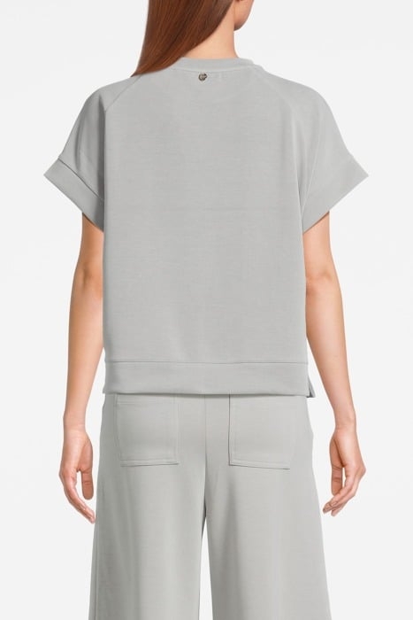 TENCEL PEACHED SHIRT PEBBLE GREY 2