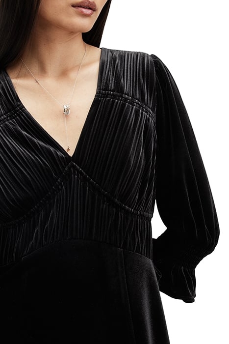 ANI VELVET DRESS BLACK 6