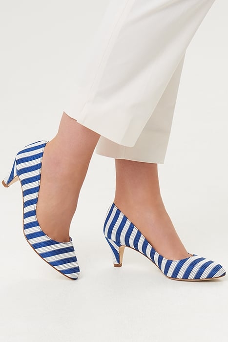 HELGA SINGLE SOLE COURT BLUE/WHITE 2