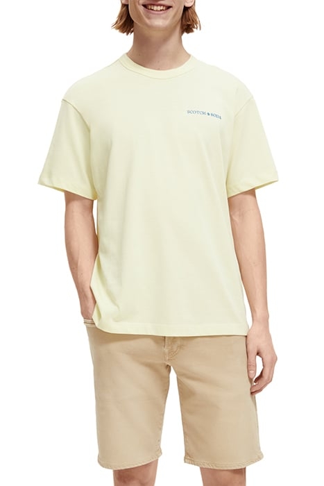 UNISEX CREWNECK TEE IN ORGANIC COTTON DAFFODIL 2