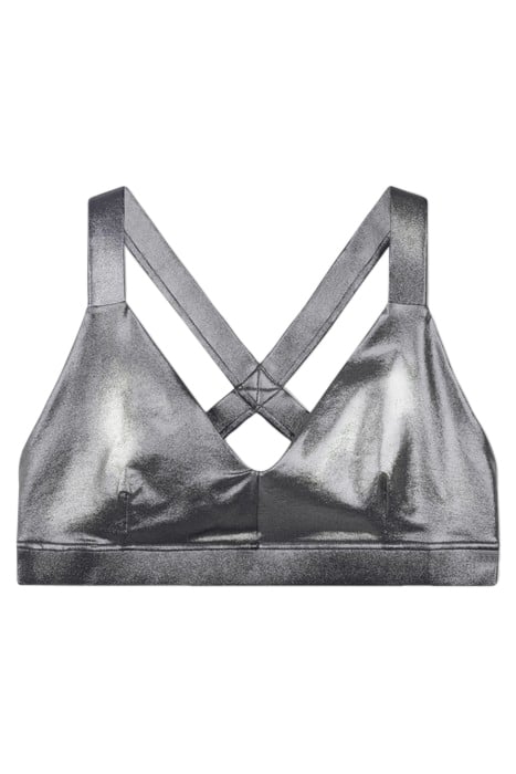 SHINY SPORTY BRA SILVER 3