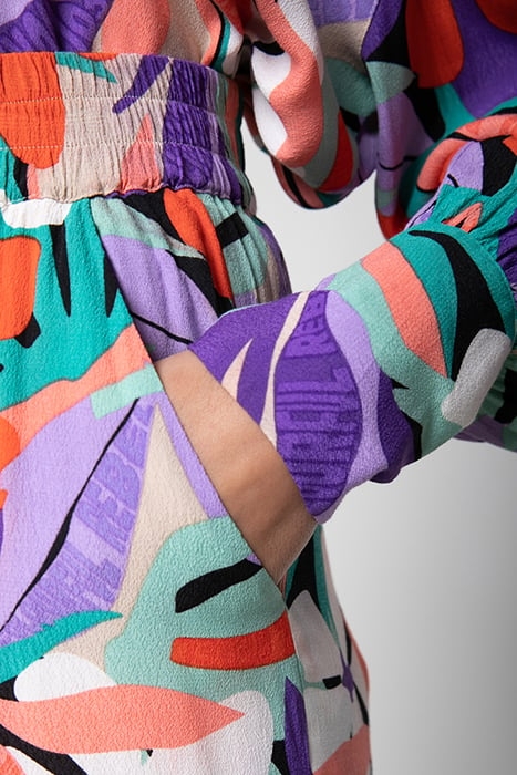 MELODY BIG FLOWER STRAIGHT PANTS MULTICOLOR 4