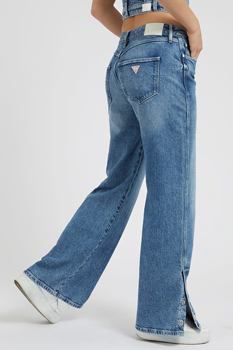 GUESS ECO MAYA PANT BUTTON MARBLE. WASH. 2