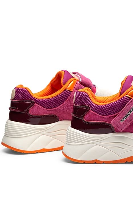 GIRLS CELESTIA VELCRO SNEAKER BORDO MULTI 6