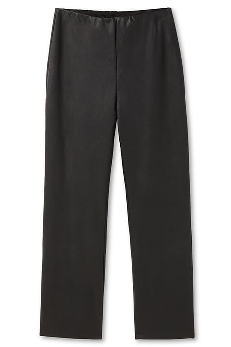 FAUX LEATHER CROP FLARE BLACK 3