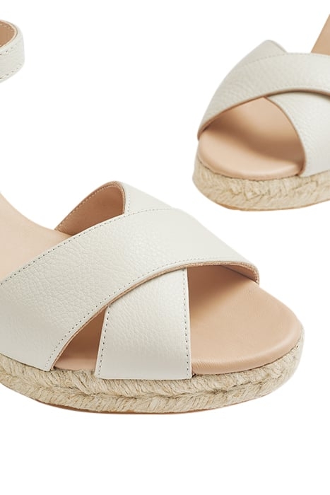 ANGELE ESPADRILLE WEDGE IVORY 4