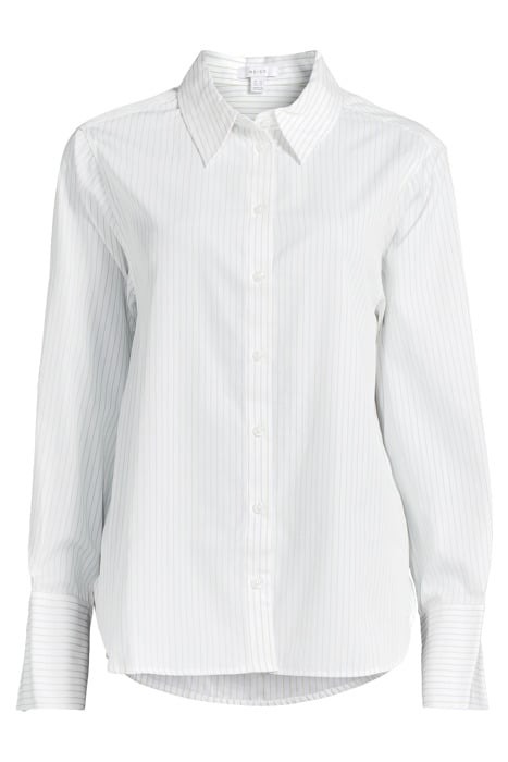 POLLY STRIPE SHIRT SAGE/WHITE - OUTLET PRICE 3