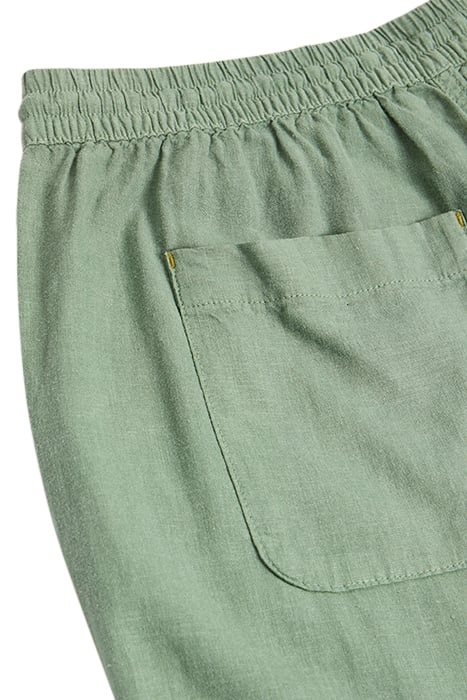 ELLE LINEN BLEND TROUSER MID GREEN 3
