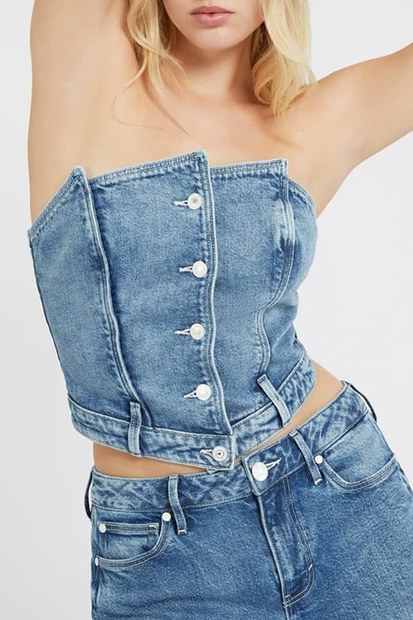 GUESS ECO MAYA CORSET MARBLE. WASH. 1