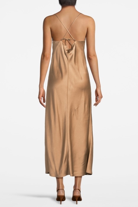 SATIN SLIPDRESS WITH BIAS CUT MISO 2