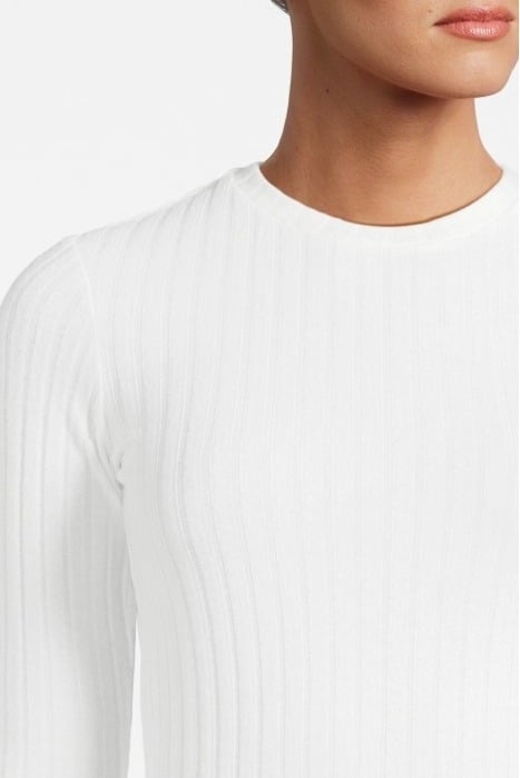 CARMEN RIBBED SWEATER WHITE 4