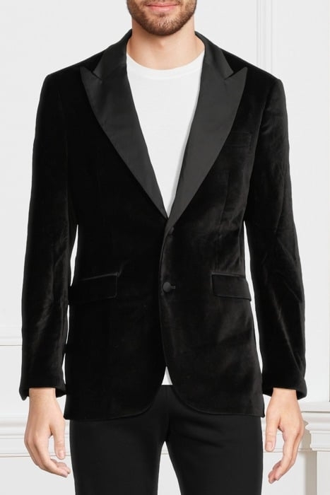MARCIANO BY GUESS ALAIN PEAK BLAZER JET BLACK 1