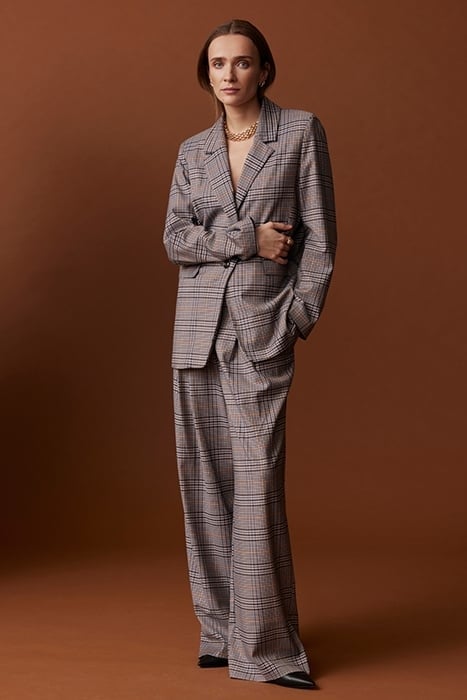 BAMBOO PANTS BLUE/ORANGE 3