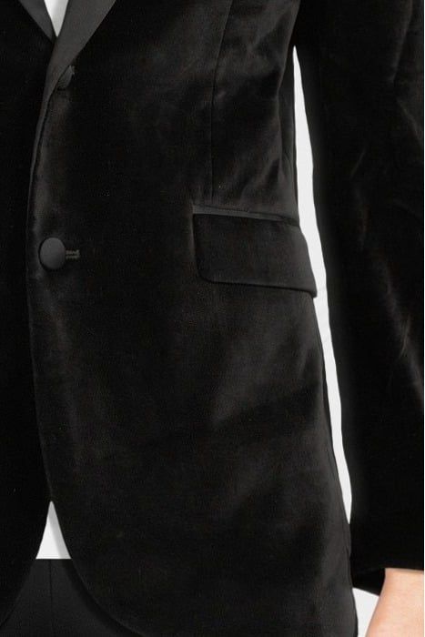 MARCIANO BY GUESS ALAIN PEAK BLAZER JET BLACK 4