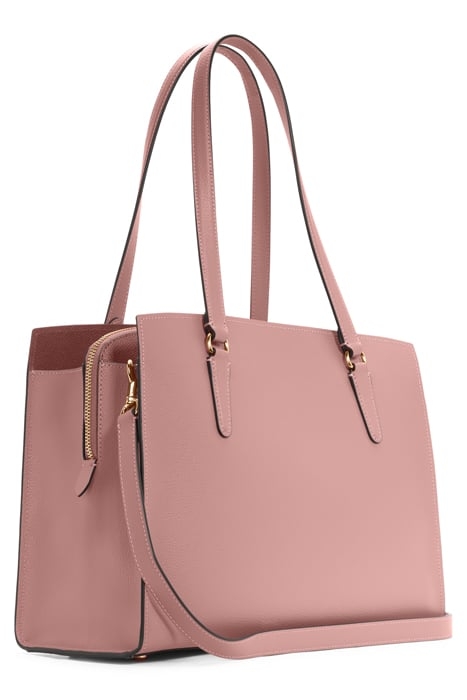 TATUM CARRYALL LEATHER TOTE SHELL PINK 2