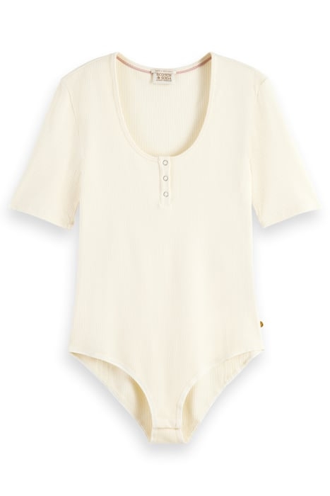 SCOOP NECK BODYSUIT ECRU 4