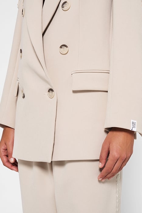 CREPE BLAZER FRINGE LIGHT SAFARI 6