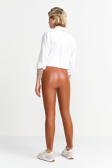 FAKE LEATHER LEGGINGS CARAMEL SPICE 3
