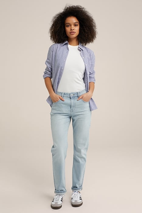 5-POCKET MID WAIST ICE BLUE 3