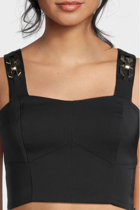 MARCIANO BY GUESS NORAH TOP JET BLACK 4