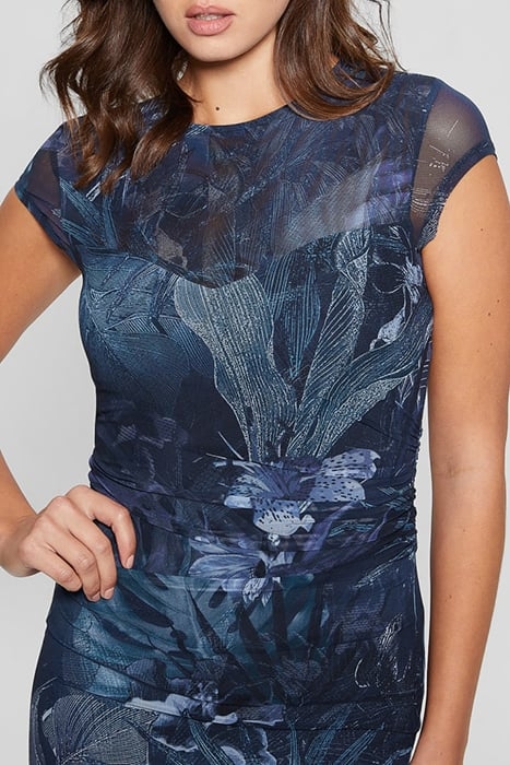 SS AIDA DRESS ETCHED TROPICAL PRIN 5