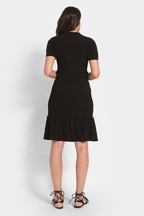 MATERNITY MINI DRESS BLACK 2